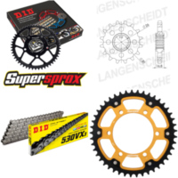Chain Kit Stealth gold MUZ 1000 SF 05-08/1000 SFs 0 17-45-110 DID530VX3 rivet