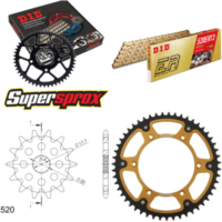 Kettensatz Stealth gold für: Gas Gas EC125 03-12 13-51-114 DID520ERT2(G&G) Clip