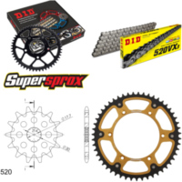 Chain Kit Stealth gold for: Gas Gas EC125 03-12 13-51-114 DID520VX3 endless