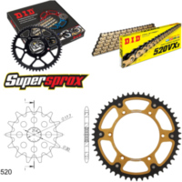 Chain Kit Stealth gold for: Gas Gas EC125 03-12 13-51-114 DID520VX3(G&B) Clip