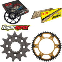 Kettensatz Stealth gold für: Gas Gas EC200 99-02/MC250 00 13-51-116 DID520VX3(G&B) Niet