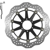 Brake disk NG 1446XG 296 mm, floated (FLD) Wavy