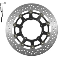 Brake disk NG 1689G 296 mm, floated (FLD)