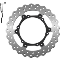 Brake disk NG 1725X 260 mm, floated (FLD) Wavy