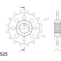 Front Sprocket Supersprox 525/15t 88500-15