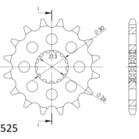 Ritzel Supersprox 525/19Z 88600-19