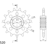 Ritzel Supersprox 520/16Z 20511-16