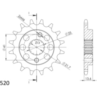 Silent Front Sprocket Supersprox 520/15t 20517S15