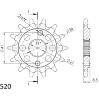 Front Sprocket Supersprox 520/13t 20314-13
