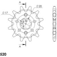 Ritzel Supersprox 520/13Z 20205-13