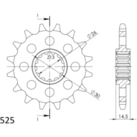 Silent Front Sprocket Supersprox 525/15t 20607S15