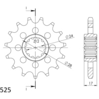 Ritzel Supersprox 525/14Z 20515-14