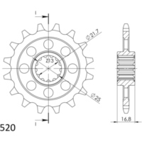 Front Sprocket Supersprox 520/15t 20520-15