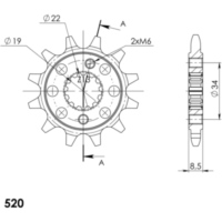 Ritzel Supersprox 520/12Z 73305-12