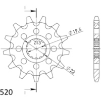 Front Sprocket Supersprox 520/13t 22310-13