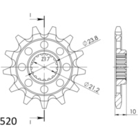 Front Sprocket Supersprox 520/12t 22407-12