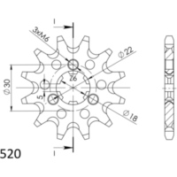 Ritzel Supersprox 520/11Z 24201-11