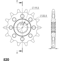 Silent Ritzel Supersprox 520/14Z 21447S14