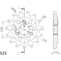 Ritzel Supersprox 525/14Z 22602-14