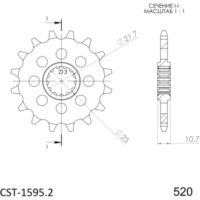 Silent Front Sprocket Supersprox 520/16t 21508S16