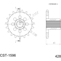 Front Sprocket Supersprox 428/19t 94112-19