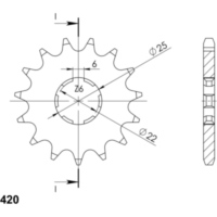 Ritzel Supersprox 420/13Z