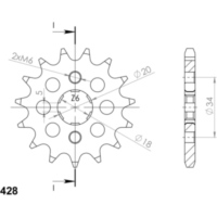 Ritzel Supersprox 428/14Z 49300-14