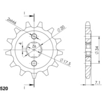 Ritzel Supersprox 520/12Z 20202-12