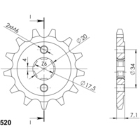 Ritzel Supersprox 520/13Z 20202-13