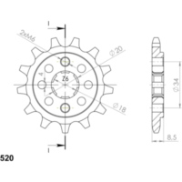 Ritzel Supersprox 520/11Z