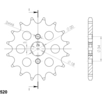 Front Sprocket Supersprox 520/15t 20301-15