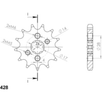 Ritzel Supersprox 428/14Z 61202-14