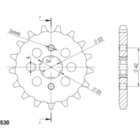 Front Sprocket Supersprox 530/15t