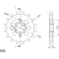 Front Sprocket Supersprox 530/15t 20503-15