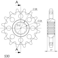 Front Sprocket Supersprox 530/15t 20504-15