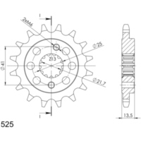 Silent Front Sprocket Supersprox 525/16t