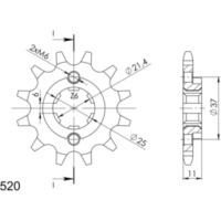 Front Sprocket Supersprox 520/12t 49400-12