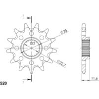 Ritzel Supersprox 520/11Z 94318-11