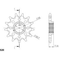 Ritzel Supersprox 520/12Z 94318-12