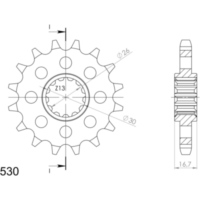 Front Sprocket Supersprox 530/14t 20603-14