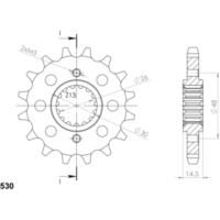 Silent Front Sprocket Supersprox 530/16t