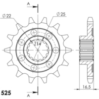 Silent Front Sprocket Supersprox 525/15t 52609S15