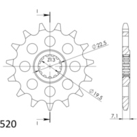 Front Sprocket Supersprox 520/14t 22401-14