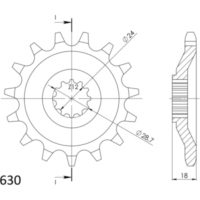 Front Sprocket Supersprox 630/16t 24802-16