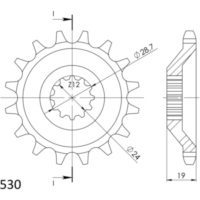 Ritzel Supersprox 530/14Z 24805-14