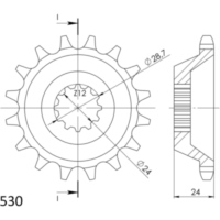 Ritzel Supersprox 530/14Z 24806-14