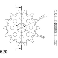 Front Sprocket Supersprox 520/12t 21203-12