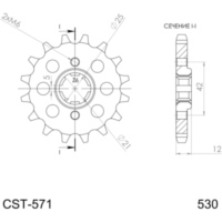 Ritzel Supersprox 530/15Z 21501-15