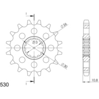 Silent Front Sprocket Supersprox 530/16t 21801S16