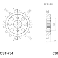 Ritzel Supersprox 530/15Z 52602-15